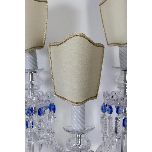 Crystal Sconces, France, 1930s, Set of 2 For Sale - Image 6 of 14