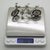 Large Vintage Italian Silver 800 Tandem Bicycle Figurine, 1970s For Sale - Image 12 of 14