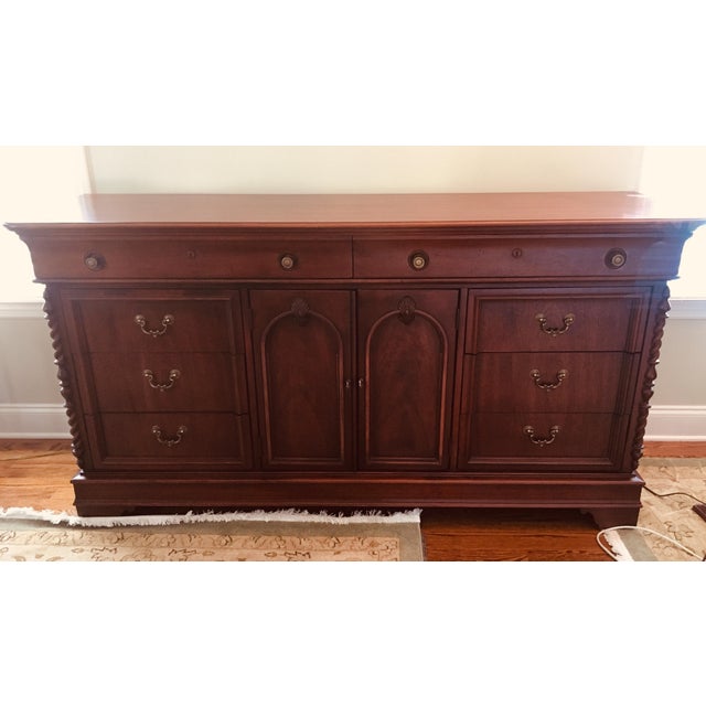 Lexington Vestiges of the Past Triple Dresser Mahogany Finish Chairish