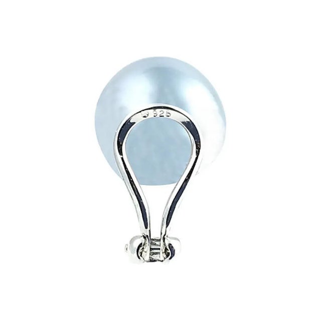 Modern Sterling Silver Faux Gray and Crystal Earrings - 2 Pieces For Sale - Image 3 of 6