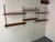 Mid-Century Modern Mid-Century Modernist Teak and Steel String Wall System attributed to Kajsa & Nils Nisse Strinning for String, 1950s, Set of 6 For Sale - Image 3 of 9