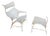 Set of Japanese Rattan Armchair with Ottoman by Hichiro Yamakawa For Sale