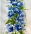 2020s Original “Blue Delphinium” Watercolor Painting For Sale - Image 5 of 12