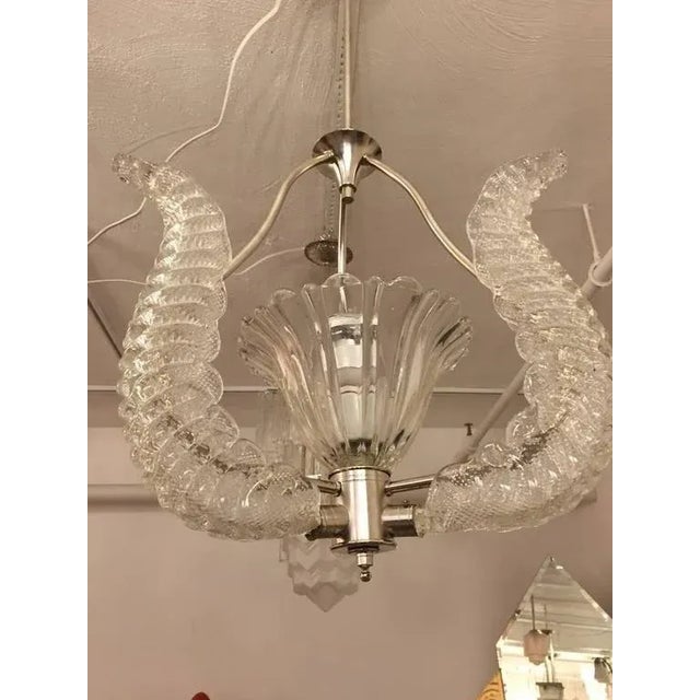 1960s Mid-Century Barovier and Toso Chandelier For Sale - Image 5 of 10