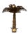 Vintage Hollywood Regency Style Metal Palm Tree Wall Sconce For Sale - Image 4 of 10