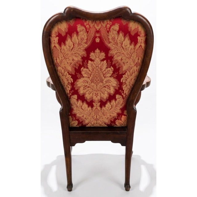 Early 19th Century Early 19th Century Mahogany Armchair With Cabriole Ball-and-Claw Feet Eagle Head Terminals For Sale - Image 5 of 7