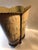 Vintage Tole Orchid Wastebasket With Scalloped Edge For Sale - Image 6 of 10