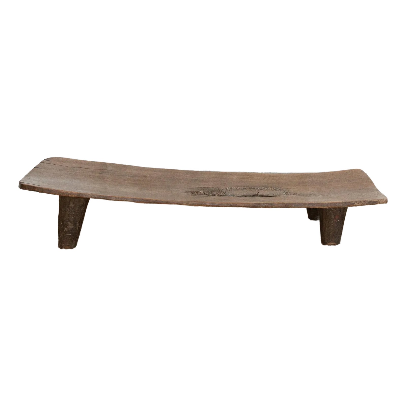 Ancient Patinated Brown African Coffee Table | Chairish