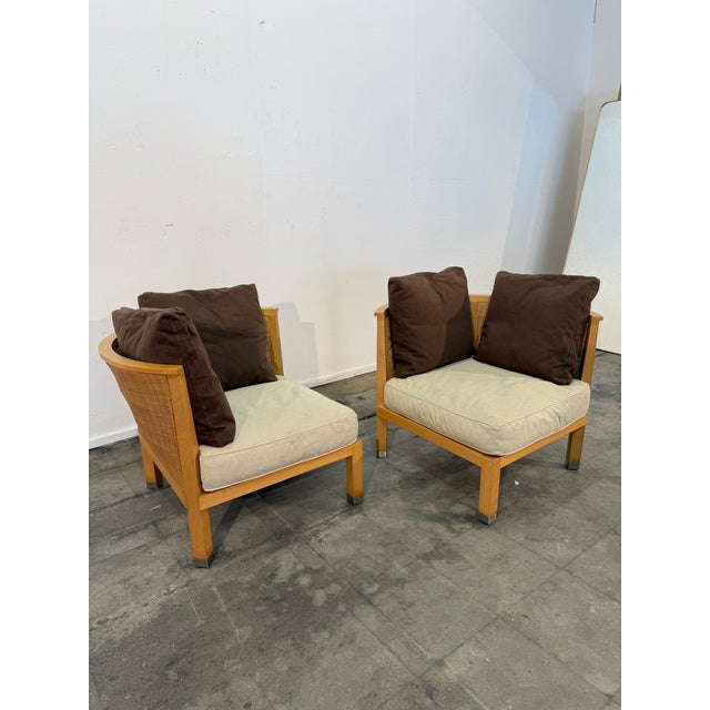 Pair of “Mozart” Lounge Chairs by Antonio Citterio for Flexform, Italy For Sale - Image 10 of 10