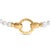 Contemporary 18K Yellow Gold Vermeil Pearl Strand Infinity Necklace For Sale - Image 3 of 5