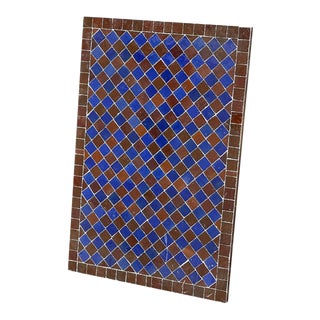 Moroccan Ceramic Tile Rectangle Table Top For Sale