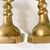 1960s 1960s Beehive and Diamond Style Pair of Brass Candlestick Holders, Japanese- a Pair For Sale - Image 5 of 10