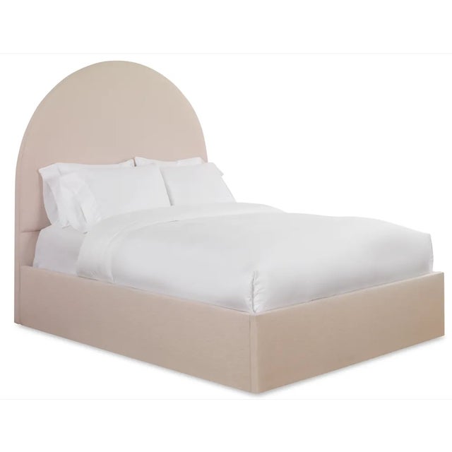 Modern Poppy California King Headboard, Gelam Linen For Sale - Image 3 of 5