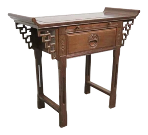 Chinese Rosewood Altar Style Console Table