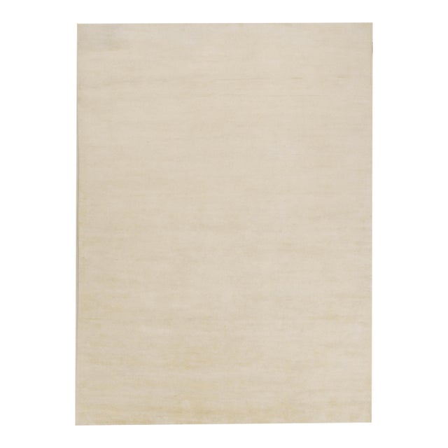 Rug & Kilim’s Contemporary Rug in Solid Beige-Brown Tones For Sale