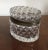 French Early 20th Century French Cut Crystal Oval Hinged Glass Box For Sale - Image 3 of 13