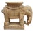 Vintage Wicker Elephant Stool or Plant Stand For Sale
