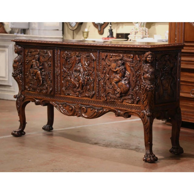 Bring impressive scale and sculptural craftsmanship to a dining room, library, or grand entry with this exceptional...