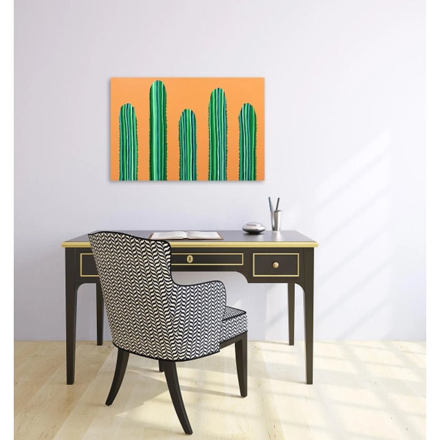 Green "Meloctones" Contemporary Minimalist Acrylic Painting by Will Beger For Sale - Image 8 of 8