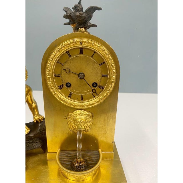 French Gilt Waterfall Clock from Henry Dasson, 1843 For Sale - Image 5 of 18