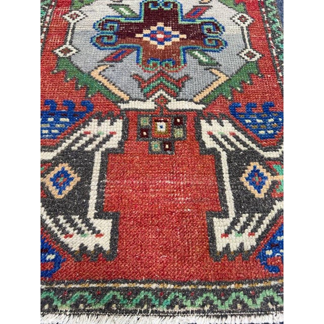 Contemporary Turkish Yastik Rug 1'8" x 3'4" For Sale - Image 3 of 5