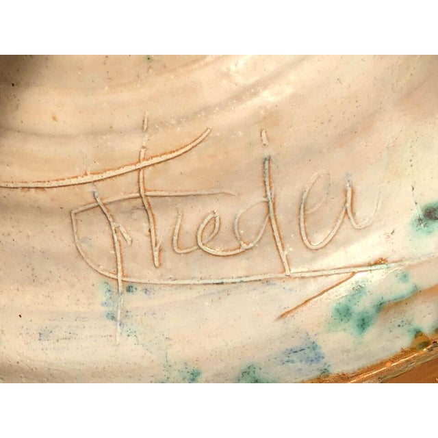 Large Brutalist Ceramic Table Lamp from Vallauris, 1950s For Sale - Image 18 of 18