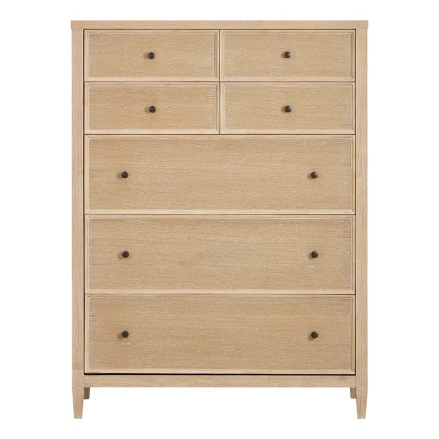 Bristol Park Whitewashed Oak Wood Chest For Sale - Image 11 of 11