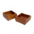 Sculpted Solid Teak Bowls by Sowe Konst Sweden - a Pair For Sale