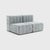 Not Yet Made - Made To Order Curt Modular Set - Flexible 2-Seater - Barcelona - River - V3347/33 (Light Blue) by Ambivalenz, Set of 4 For Sale - Image 5 of 5