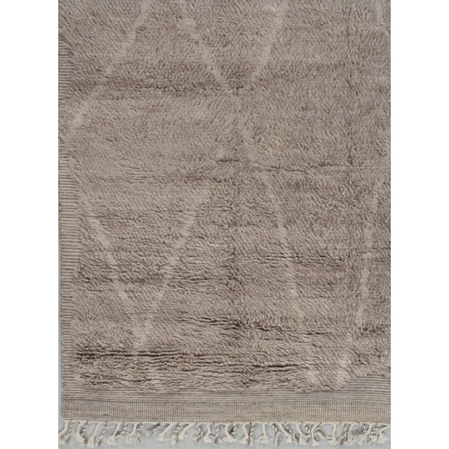 2020s New Moroccan Fluffy Collection Rug 10'1 X 13'11 For Sale - Image 5 of 7