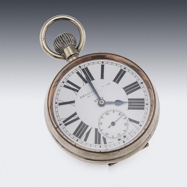 Antique Scottish Silver Clock and Inkwell by Hamilton & Inches, 1903 For Sale - Image 12 of 18