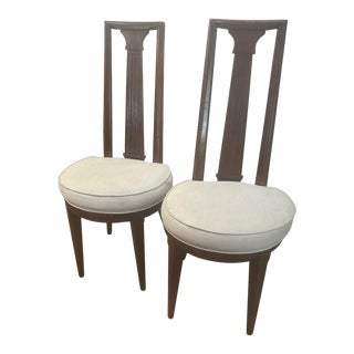 1960s Tomlinson Sophisticate Dining Chairs- a Pair For Sale