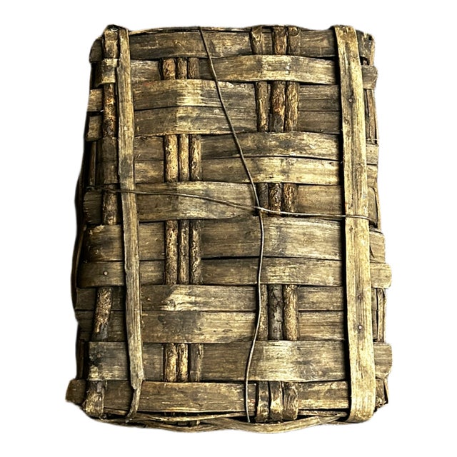 Large Vintage Grape Harvest Log Basket, 1920s For Sale - Image 6 of 7