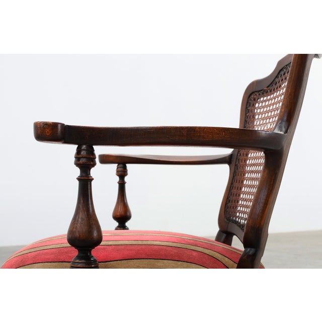 Louis XV Style Oak and Cane Armchair, France, 1890 For Sale - Image 4 of 15