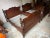 Pair Antique Walnut Full Size Bed Frames. 19th Century For Sale - Image 12 of 12