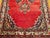 Vintage Persian Hamadan Wide Runner, Hand-Knotted Wool, Open Field Geometric Pattern, Red & Ivory. 4x10 For Sale - Image 4 of 18