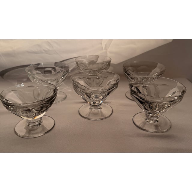 Talleyrand Champagne Coupes from Baccarat, France, 1930s, Set of 6 For Sale - Image 8 of 8