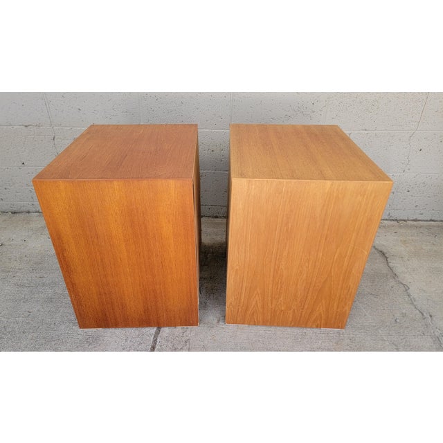 Teak Danish Modern Nightstands - A Pair For Sale - Image 10 of 17