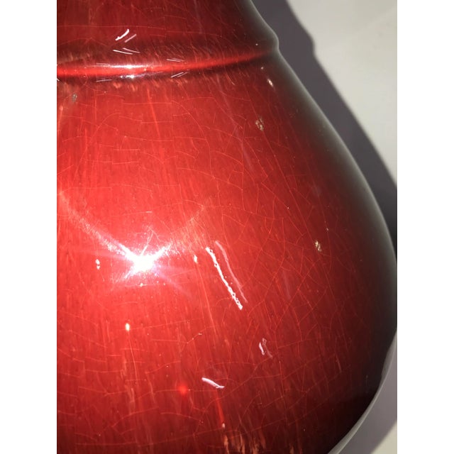 19th Century Chinese Oxblood Langyao-Red Vase Mounted as Lamp For Sale In New York - Image 6 of 11