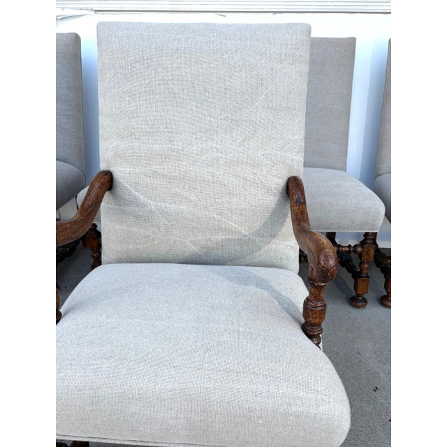 17th Century Style Dining Chairs Set of 8 For Sale - Image 4 of 10