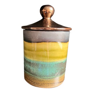 1970s Signed Eduardo Vega Lidded Jar For Sale