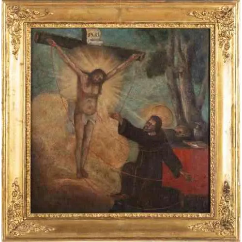 Biblical Scene, Oil on Canvas, 1600s-1700s For Sale