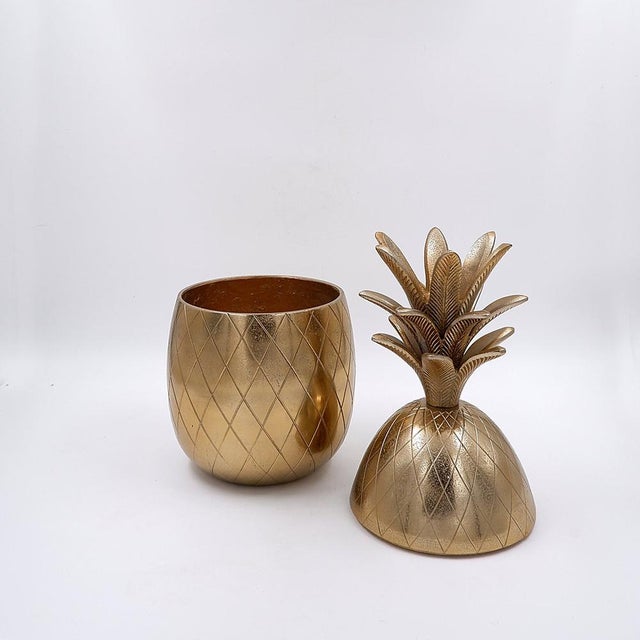 Vintage Hollywood Regency Pineapple Ice Bucket, 1970s For Sale - Image 4 of 14