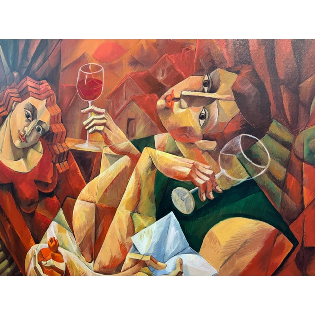 1990s Yuroz "Before Sunset" Signed Limited Edition Serigraph on Canvas 82/150, Framed For Sale - Image 4 of 9