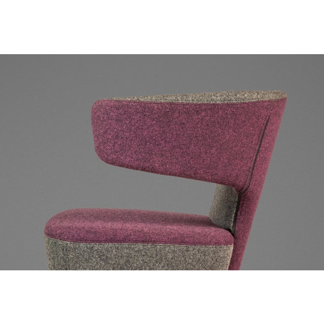 Post Modern "Bison" Accent Sculptural Lounge Chair in Mohair Attributed to Simon Pengelly for Allermuir, United Kingdom, C. 2010s For Sale - Image 11 of 18