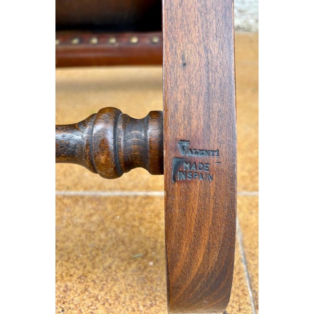 Set of Spanish Oak Side Chairs by Pierre Lottier for Valenti, 1950s For Sale - Image 13 of 17