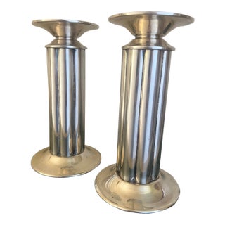 Swid Powell Candlesticks, Designed by Stern, Italian- Set of 2, C. 1980's For Sale