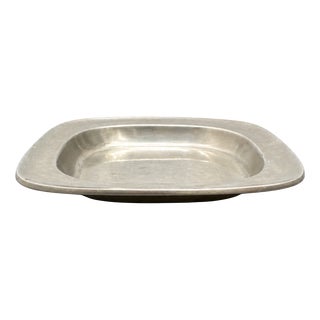 Vintage Danish Pewter Square Tray by Just Andersen, 1940 For Sale
