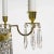 Empire 6 Arm Crystal Chandelier in Polished Brass With Crystal Drops For Sale - Image 4 of 6