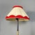 Mid-Century Italian Modern Metal Brass and Beige and Red Fabric Floor Lamp, 1940 For Sale - Image 6 of 12